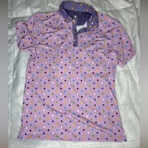 Polka Dot men’s Chuco golf size L- Purple